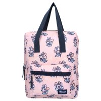 Disney Minnie Mouse Rucksack Schulrucksack Rosa mit Vordertasche und Reißverschluss für Kinder