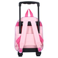 Disney Minnie Mouse Koffer Trolley Schulrucksack Rosa mit Rollen und verstellbaren Gurten