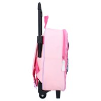 Disney Minnie Mouse Koffer Trolley Schulrucksack Rosa mit Rollen und verstellbaren Gurten