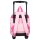 Disney Minnie Mouse Koffer Trolley Schulrucksack Rosa mit Rollen und verstellbaren Gurten