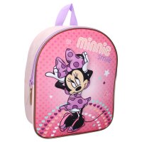 Disney Minnie Mouse Schulrucksack Rucksack 3D Effekt Rosa für Kinder