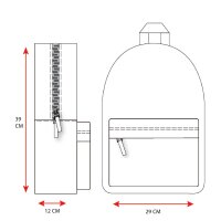 Milky Kiss Rucksack Sweet Bliss – Sanfte grüne Tasche, verspieltes Steppmuster