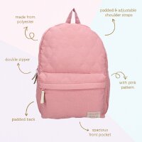 Milky Kiss Rucksack Sweet Bliss – Sanfte grüne Tasche, verspieltes Steppmuster