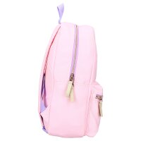 Milky Kiss Rucksack Next Level Vibes – Pinkfarbener Schulrucksack mit Reißverschlussfächern