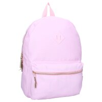 Milky Kiss Rucksack Next Level Vibes – Pinkfarbener Schulrucksack mit Reißverschlussfächern