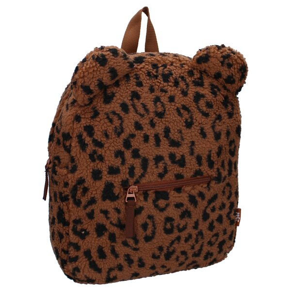 Prêt Rucksack Buddies For Life Flauschiger Kinder-Rucksack mit Panther-Print