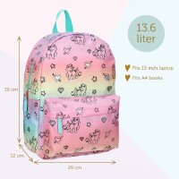 Milky Kiss Unicorn Schulrucksack Praktischer und stylischer Tasche