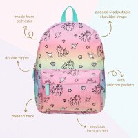 Milky Kiss Unicorn Schulrucksack Praktischer und stylischer Tasche