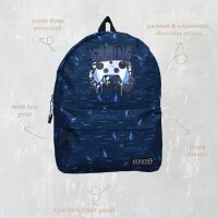 Skooter Rucksack Blau Ergonomisch, geräumig & mit Reißverschlusstaschen Schultasche