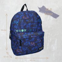 Skooter Rucksack Blau Ergonomisch, geräumig & mit Reißverschlusstaschen Schultasche