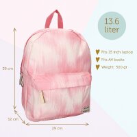 Milky Kiss Rucksack Next Level Vibes – Pinkfarbener Schulrucksack mit Reißverschlussfächern