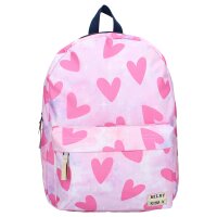 Milky Kiss Rucksack Next Level Vibes – Pinkfarbener Schulrucksack mit Reißverschlussfächern