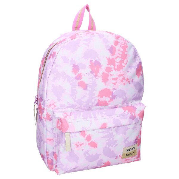 Milky Kiss Bold Style Rucksack – Auffälliger Rucksack in Rosa und Blau Schultasche