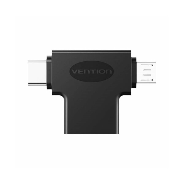 USB-Adapter OTG USB 3.0 auf USB-C und Micro USB Schwarz