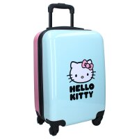 Hello Kitty Trolley Koffer „Voyage Vibes“ – Blau-Rosa mit verspieltem Design