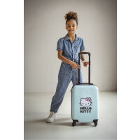 Hello Kitty Trolley Koffer „Voyage Vibes“ – Blau-Rosa mit verspieltem Design