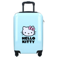 Hello Kitty Trolley Koffer „Voyage Vibes“ – Blau-Rosa mit verspieltem Design