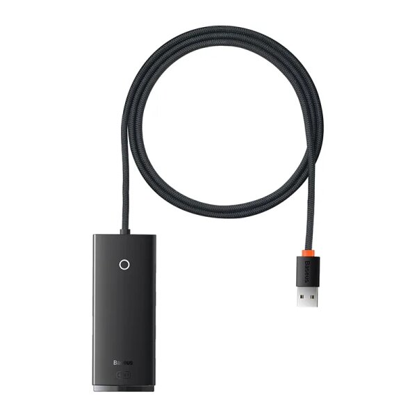 Baseus Lite Series Hub 4in1 USB auf 4x USB 3.0, 1m (Schwarz)