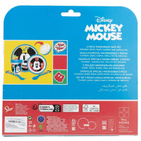 Disney Mickey Mouse Mikrowellengeeignet Kindergeschirr-Set – 5-teiliges Set mit Teller & Becher