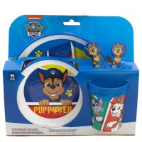 Paw Patrol Teller-Set Mikrowellengeeignet 5-teiliges...