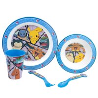 Pokemon Teller-Set Mikrowellengeeignet 5-teiliges...