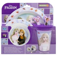 Disney Frozen Teller-Set Mikrowellengeeignet 5-teiliges...