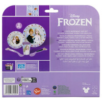 Disney Frozen Teller-Set Mikrowellengeeignet 5-teiliges Kindergeschirr mit rutschfestem Boden