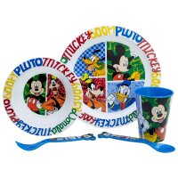 Disney Mickey Mouse Teller-Set Mikrowellengeeignet...