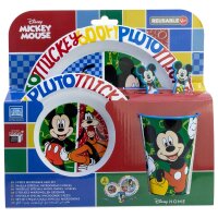 Disney Mickey Mouse Teller-Set Mikrowellengeeignet...