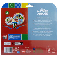 Disney Mickey Mouse Teller-Set Mikrowellengeeignet 5-teiliges Kindergeschirr mit rutschfestem Boden