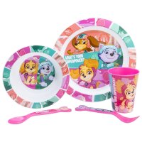 Paw Patrol Teller-Set Mikrowellengeeignet 5-teiliges...