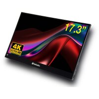 Verbatim Mobiler 4K Touch-Monitor 17,3" – Effizientes Arbeiten im Büro & unterwegs