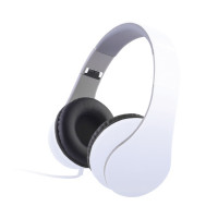 Forever Headset Weiß Head Set Kopfhörer Ohrhörer  mit Kabel AUX Anschluss integriertem Mikrofon Rufannahme Taste