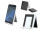 Mini Portabler Handy Halter Büro Tisch Ständer Halterung Multi Winkel (bis 180 Grad) Faltbar Gummi Smartphones