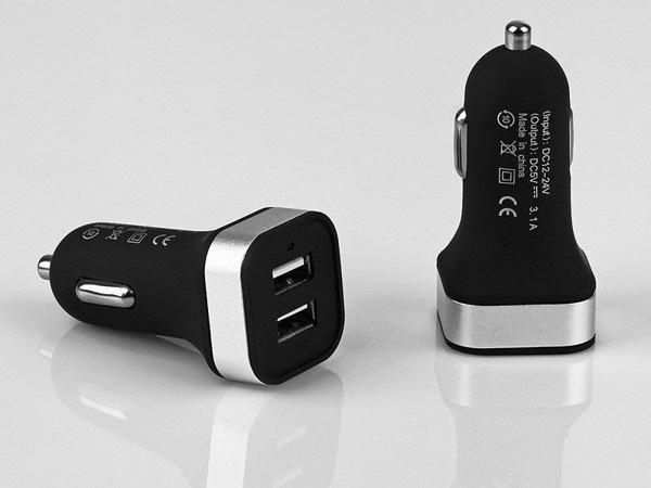Mini USB Kfz Adapter Auto Ladegerät Dual Port Zigarettenanzünder Car Charger
