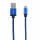 1 Meter Micro-USB Ladekabel Nylon Geflochten Datenkabel für Android Blau
