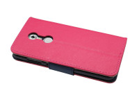 Book-Style für ZTE AXON 7 MINI Handy Hülle Etui Tasche Zubehör in Pink