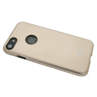Silikon Gummihülle Schutz Hülle Zubehör Cover Schale Bag Gold für Iphone 7