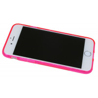 Iphone 7 Schale Handyhülle Handytasche Schutz Silikonschutz Gel + Schutzfolie Pink