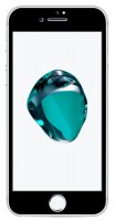 Panzer Display Echtglas 3D Schutz Folie Zubehör 9H in Schwarz für iPhone 7