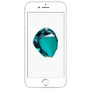 Panzer Display Echtglas 3D Schutz Folie Zubehör 9H in Weiß für iPhone 7 PLUS