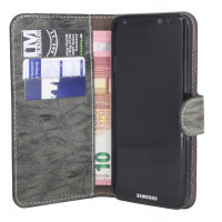 BOOK-Style Zubehör Hülle Etui Tasche Case für Samsung Galaxy S8 G950F Anthrazit