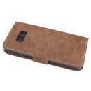 Samsung Galaxy S8 G950F // Klapp Tasche Hülle Schale Case Buchtasche in Braun