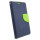 Zubehör für LG K3 (K100) Book-Style Tasche Etui Cover wie ein Buch Blau-Grün