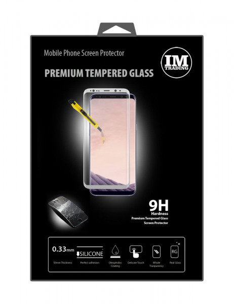 Panzer Display Echt Glas Schutz Folie Silber für Samsung Galaxy S8 PLUS G955F