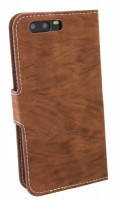 Zubehör für Huawei P10 PLUS Book-Style Tasche Etui Cover wie ein Buch in Braun