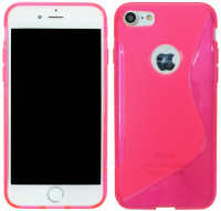 iPhone 8 // S-Line TPU SchutzHülle Silikon Hülle Silikonschale Case Cover Zubehör Bumper in Lila @ Energmix