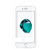 Schutzglas 3D FULL COVERED für Iphone 8 PLUS in Weiß Premium Tempered Glas Displayglas Panzer Folie Schutzfolie @ Energmix®