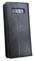 Elegante Buch-Tasche Hülle Smart Magnet für das Samsung Galaxy Note 8 ( N950F ) in Schwarz Wallet Book-Style Schale @ cofi1453®
