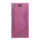 S-Line TPU SchutzHülle für SONY XPERIA XZ1 COMPACT Silikon Hülle Cover Case Bumper Gummi-Hülle in Pink cofi1453®